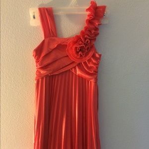 Sequin Hearts coral formal/wedding dresses